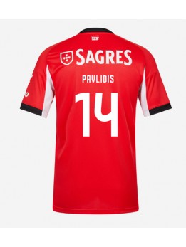 Billige Benfica Vangelis Pavlidis #14 Hjemmedrakt 2025-26 Kortermet